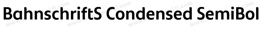 BahnschriftS Condensed SemiBold字体转换